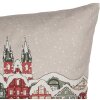 Clayre & Eef KT021.409 Housse de coussin Motif hiver Beige 45x45 cm