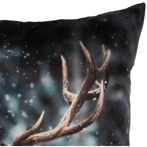 Clayre & Eef KT021.411 Housse de coussin motif cerf...