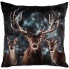 Clayre & Eef KT021.411 Housse de coussin motif cerf 45x45 cm style campagnard