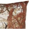 Clayre & Eef Housse de coussin motif cerf brun orange 45x45 cm style campagnard