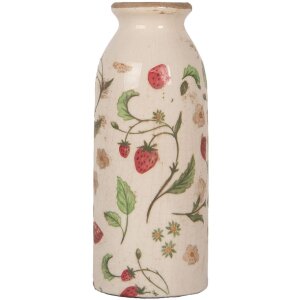 Clayre & Eef 6CE2021 Vase Beige Rouge Ø8x20cm...