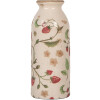 Clayre & Eef 6CE2021 Vase Beige Rouge Ø8x20cm Céramique style rustique