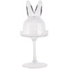 Clayre & Eef 6GL4929 Cloche en verre en forme de lapin Ø 12x29 cm Transparent Décoration