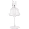 Clayre & Eef 6GL4929 Cloche en verre en forme de lapin Ø 12x29 cm Transparent Décoration