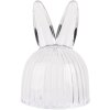 Clayre & Eef 6GL4929 Cloche en verre en forme de lapin Ø 12x29 cm Transparent Décoration