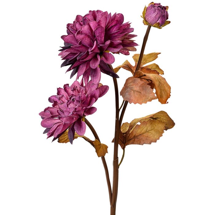 Clayre & Eef 6PL0387PA Fleur artificielle Violet Marron 66 cm Fleur décorative