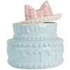 Clayre & Eef 6CE2146 Décoration Pot avec couvercle Céramique Bleu Rose Ø 13x15 cm