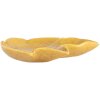 Clayre & Eef 6CE2151 Coupe Feuille Design Botanique Jaune 14x13x2 cm Céramique