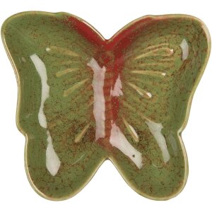 Clayre & Eef 6CE2152 Coupe Papillon Vert Rouge...