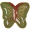 Clayre & Eef 6CE2152 Coupe Papillon Vert Rouge 14x13x2 cm
