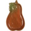 Clayre & Eef 6CE2155 Coupe Citrouille Céramique Orange Vert 17x10x2 cm