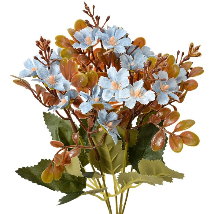 Clayre & Eef 6PL0380BL Fleur artificielle bleue 33 cm