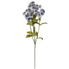 Clayre & Eef Branche décorative fleurs bleues 8x8x63 cm plastique bleu-vert