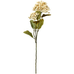 Clayre & Eef 6PL0386W Fleur artificielle Beige Vert 8x7x53 cm plastique