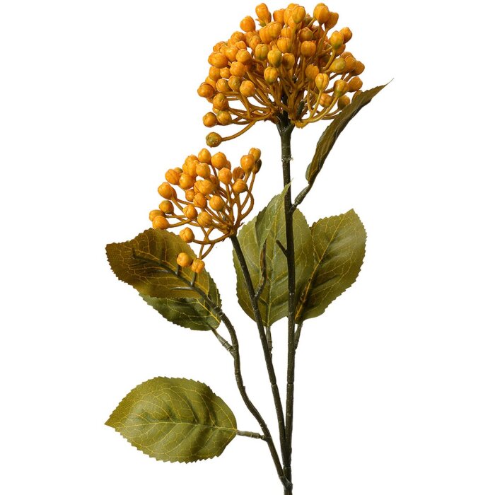 Clayre & Eef 6PL0386Y Fleur artificielle jaune vert 8x7x53 cm plastique