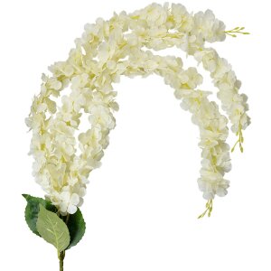 Clayre & Eef 6PL0388Y Guirlande de fleurs artificielles Beige Vert 6x6x108 cm