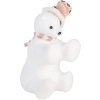 Clayre & Eef 66120 Figurine Décoration Ours Polaire Blanc Rose 11x11x18 cm