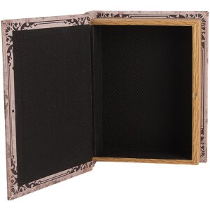 Clayre & Eef 66255 Set de 3 boîtes de rangement style rétro vintage en bois beige marron