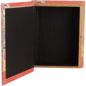 Clayre & Eef Boîtes de rangement Set Design livre Noël 3 pièces bois