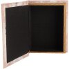 Clayre & Eef Boîtes de rangement Paris Lot de 3 Beige Bleu Vintage Livres