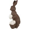 Clayre & Eef 5MG0055 Décoration Lapin brun blanc 47x25x82 cm style rustique