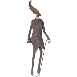Clayre & Eef Figurine Déco Renne Style Campagne Brun Gris 84 cm