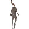 Clayre & Eef Figurine Déco Renne Style Campagne Brun Gris 84 cm