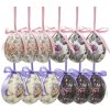 Clayre & Eef 65903 Décoration Suspensions Oeuf Set 12 Ø 4x5 cm Pastels Style Vintage