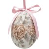 Clayre & Eef 65903 Décoration Suspensions Oeuf Set 12 Ø 4x5 cm Pastels Style Vintage