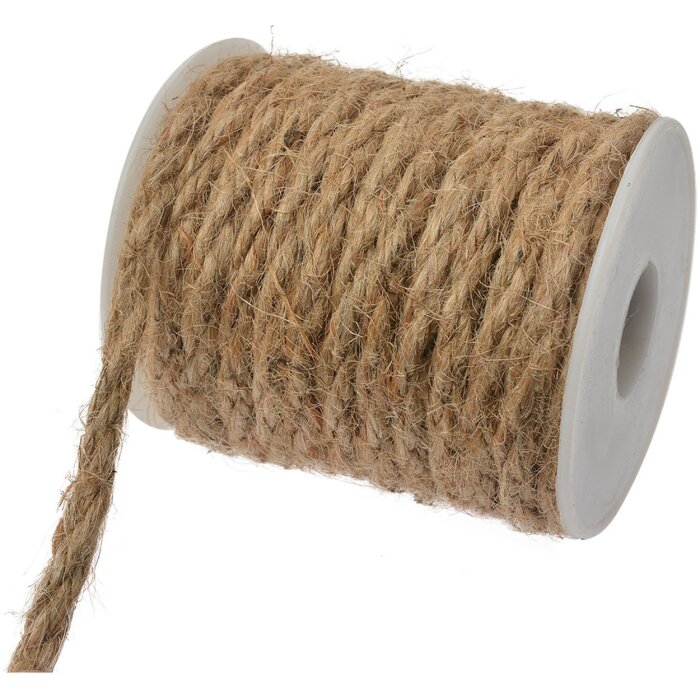 Clayre & Eef Corde Brun Naturel Diam. 7x8 cm 10 m
