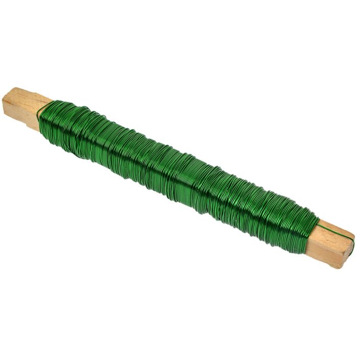 Clayre & Eef 66214 Fil de fer vert Ø 2x14 cm 50 m