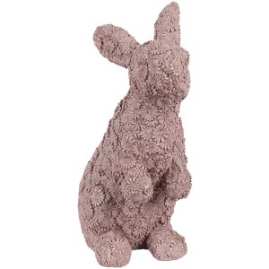 Clayre & Eef 6PR5149 Décoration Lapin rose 19x11x26 cm Polyrésine