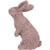 Clayre & Eef 6PR5149 Décoration Lapin rose 19x11x26 cm Polyrésine