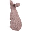 Clayre & Eef 6PR5149 Décoration Lapin rose 19x11x26 cm Polyrésine