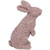 Clayre & Eef 6PR5149 Décoration Lapin rose 19x11x26 cm Polyrésine