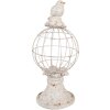 Clayre & Eef 6PR5151 Décoration Oiseau Ø 20x44 cm Gris Style antique Polyrésine