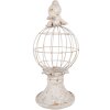 Clayre & Eef 6PR5151 Décoration Oiseau Ø 20x44 cm Gris Style antique Polyrésine