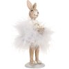 Clayre & Eef 6PR5250 Décoration Lapin Beige Gris 6x6x17 cm style rustique