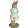Clayre & Eef 6PR5437 Décoration Lapin 8x3x8 cm Beige Rose Vert Menthe