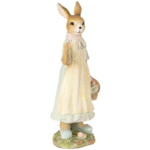 Clayre & Eef 6PR5449 Décoration Lapin Beige Jaune 15x12x32 cm