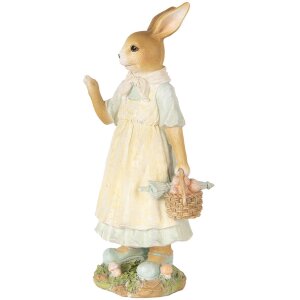 Clayre & Eef 6PR5449 Décoration Lapin Beige Jaune 15x12x32 cm