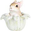 Clayre & Eef 6PR5450 Décoration Lapin Beige Vert 12x12x12 cm