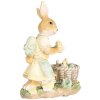 Clayre & Eef 6PR5452 Décoration Lapin 10x6x13 cm Polyrésine Beige Jaune