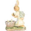 Clayre & Eef 6PR5452 Décoration Lapin 10x6x13 cm Polyrésine Beige Jaune