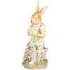 Clayre & Eef 6PR5452 Décoration Lapin 10x6x13 cm Polyrésine Beige Jaune