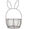 Clayre & Eef 6Y5794 Set de 2 paniers en métal brun Ø 33x55 cm Ø 27x45 cm