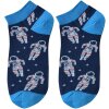 Juleeze Chaussettes Sneaker Motif astronaute Bleu marine Taille 36-41