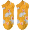 Juleeze JZSSK0006 Chaussettes Lapin Blanc Jaune Taille 36-41