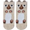 Juleeze JZSSK0009 Chaussettes Femme Motif Chat Beige Taille 36-41