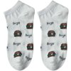 Juleeze JZSSK0019 Chaussettes Sneaker Motif Burger Blanc Taille 36-41